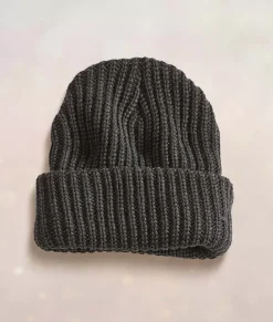 Chunky Marled Yarn And Solid Color Soft Knit Hat