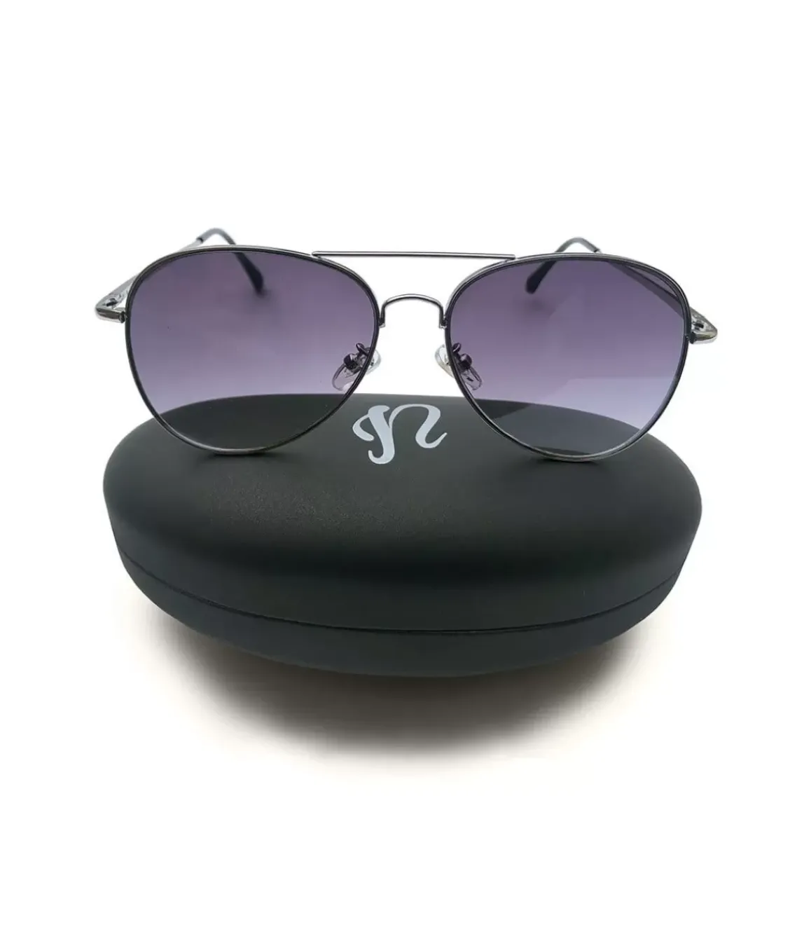 Jordan Aviator Sunglasses With Sunglass Case And Microfiber Cloth