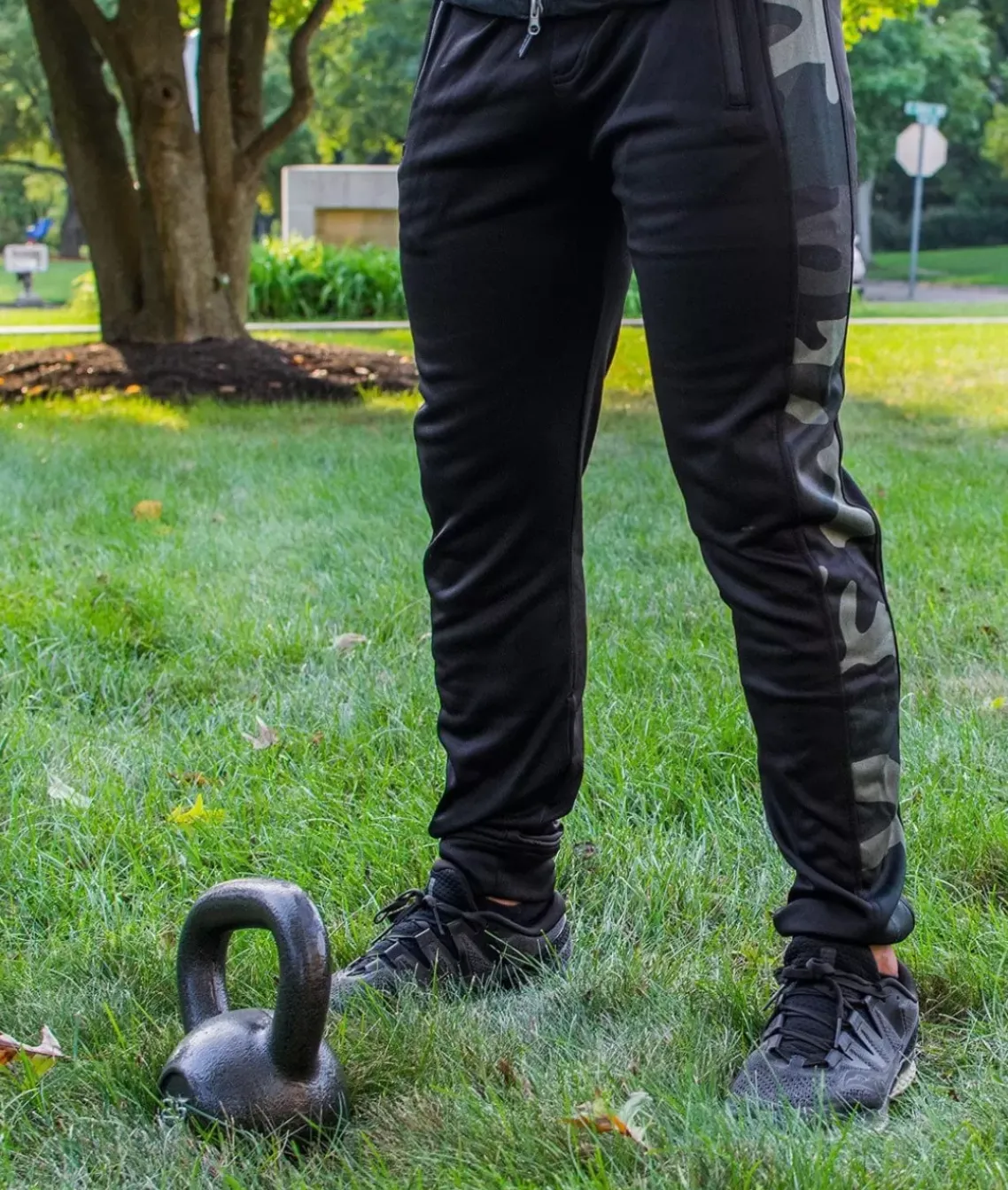 Men'S Camo Panel Midweight Tech Fleece Active Jogger/Discontinued