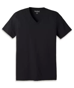 Men'S Classic Cotton Big Short Sleeve V-Neck T-Shirt