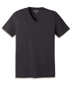 Men'S Classic Cotton Big Short Sleeve V-Neck T-Shirt