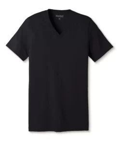 Men'S Classic Soft Heathered Short Sleeve V-Neck T-Shirt