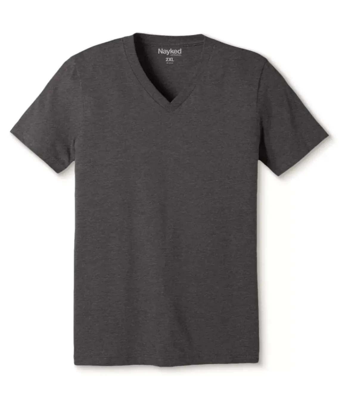 Men'S Classic Soft Heathered Big Short Sleeve V-Neck T-Shirt