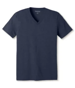 Men'S Classic Soft Heathered Big Short Sleeve V-Neck T-Shirt