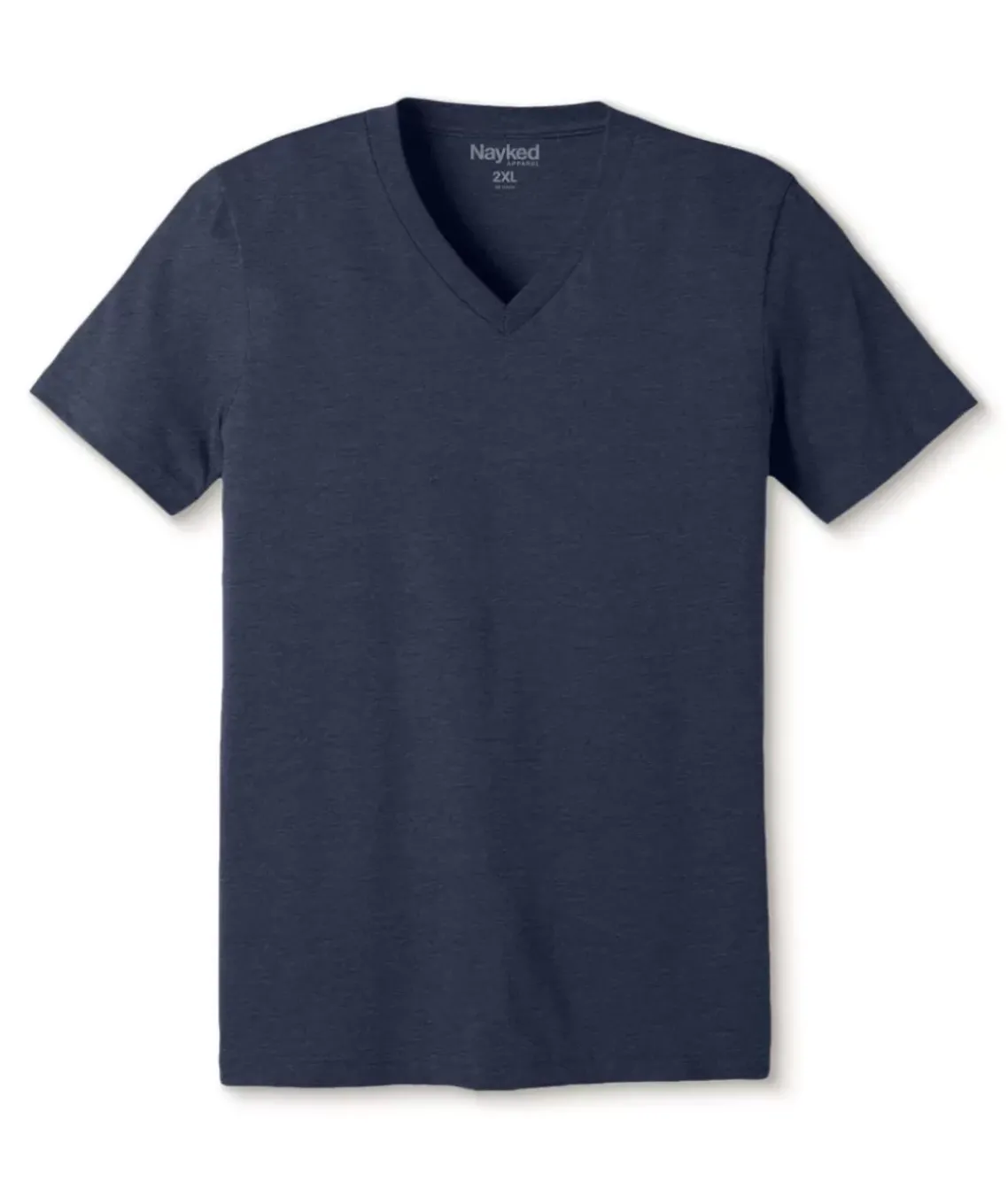 Men'S Classic Soft Heathered Big Short Sleeve V-Neck T-Shirt