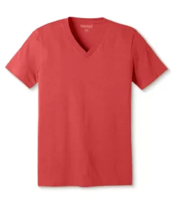 Men'S Classic Soft Heathered Big Short Sleeve V-Neck T-Shirt