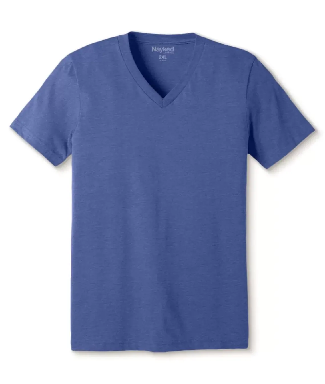 Men'S Classic Soft Heathered Big Short Sleeve V-Neck T-Shirt