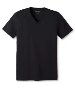 Men'S Classic Soft Heathered Big Short Sleeve V-Neck T-Shirt