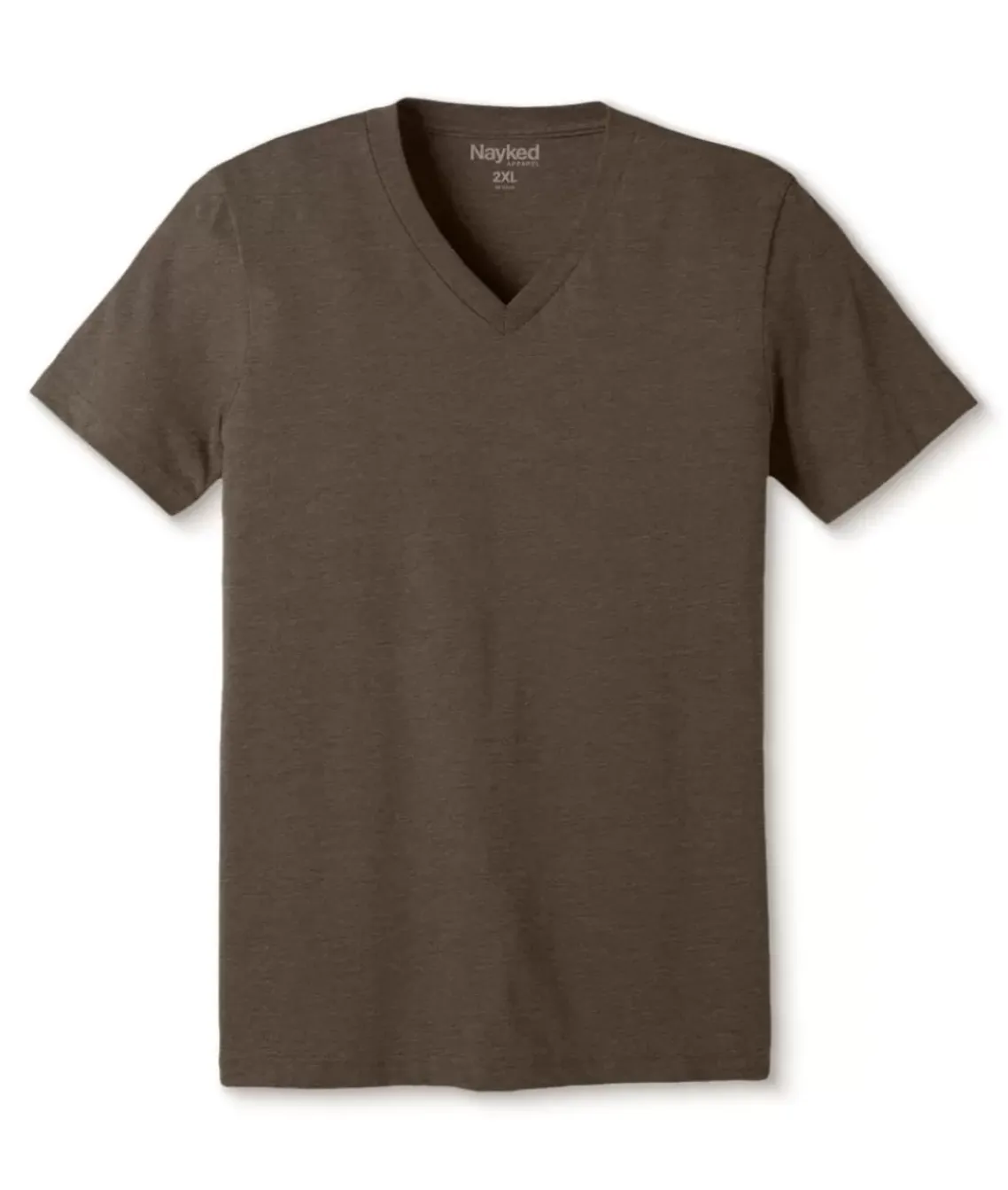 Men'S Classic Soft Heathered Big Short Sleeve V-Neck T-Shirt
