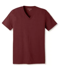 Men'S Classic Soft Heathered Big Short Sleeve V-Neck T-Shirt