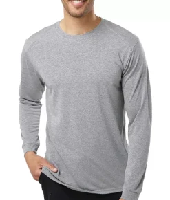 Men'S Long Islander Performance Upf Long Sleeve T-Shirt