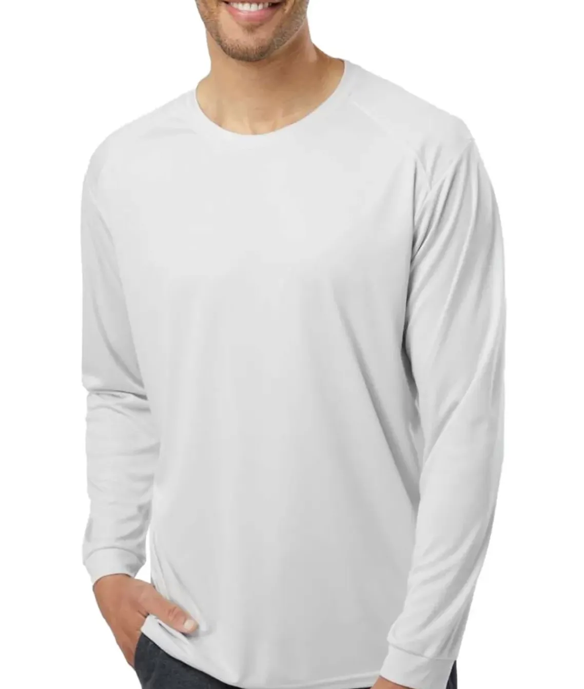 Men'S Long Islander Performance Upf Long Sleeve T-Shirt