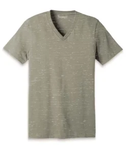 Men'S Marbled Jersey V-Neck T-Shirt