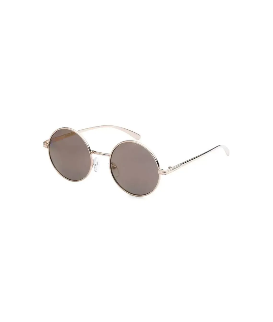 Men'S Metallic Round Sunglasses, Lifetime Guarantee