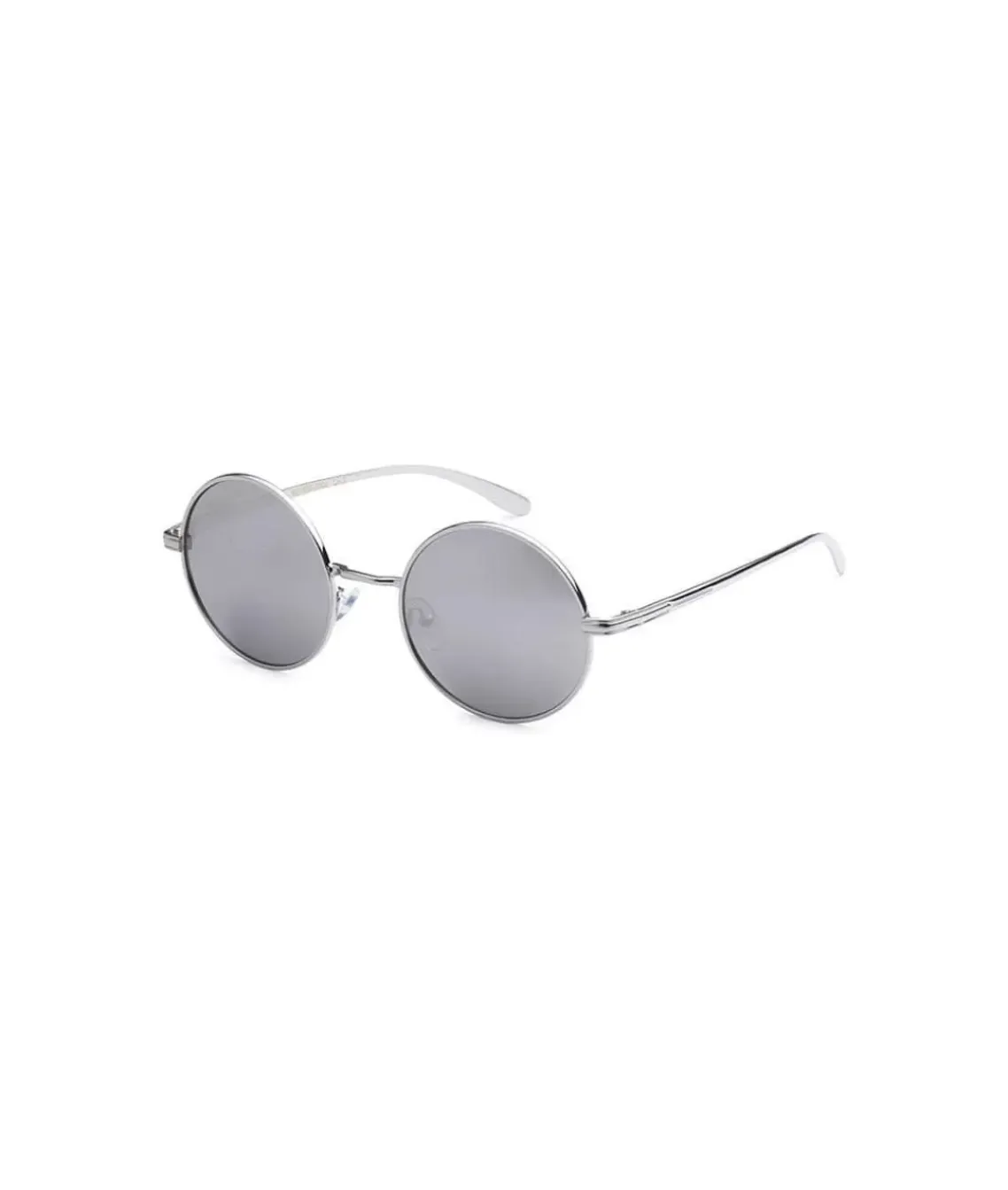 Men'S Metallic Round Sunglasses, Lifetime Guarantee