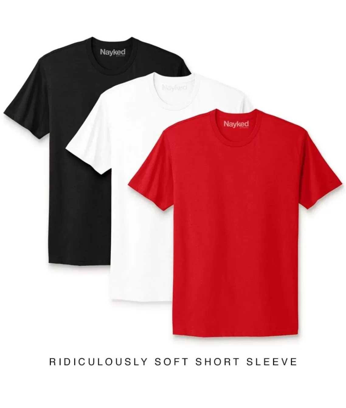 Men'S 3Pk Ridiculously Soft Short Sleeve Crew Neck 100% Cotton T-Shirt Favorites