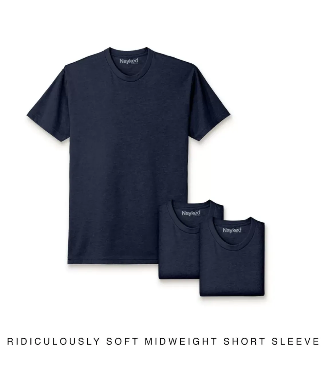 Men'S 3Pk Ridiculously Soft Midweight Crew T-Shirt