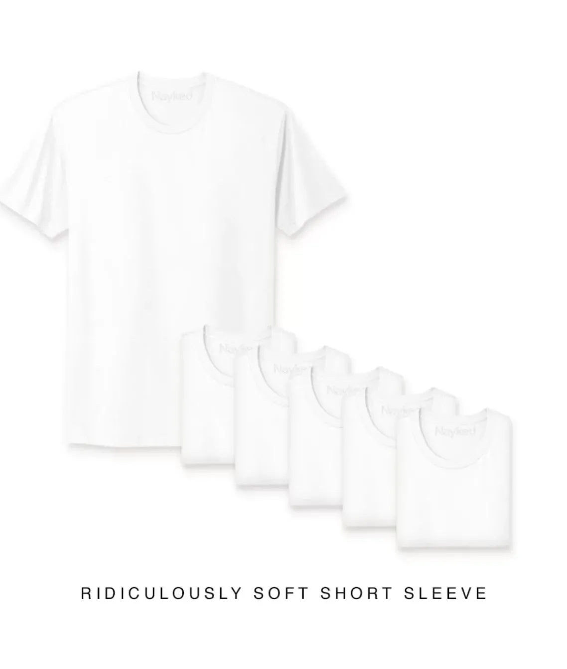 Men'S 6Pk Ridiculously Soft Short Sleeve Crew Neck 100% Cotton T-Shirt