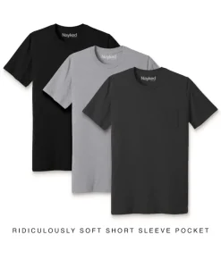 Men'S 3Pk Ridiculously Soft 100% Cotton Pocket T-Shirt Favorites