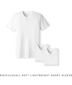 Men'S 3Pk Ridiculously Soft Lightweight Crew Neck T-Shirt