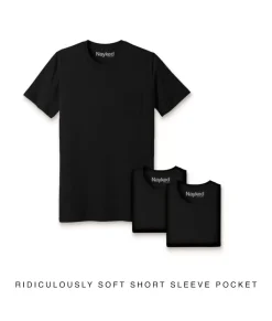 Men'S 3Pk Ridiculously Soft 100% Cotton Pocket T-Shirt