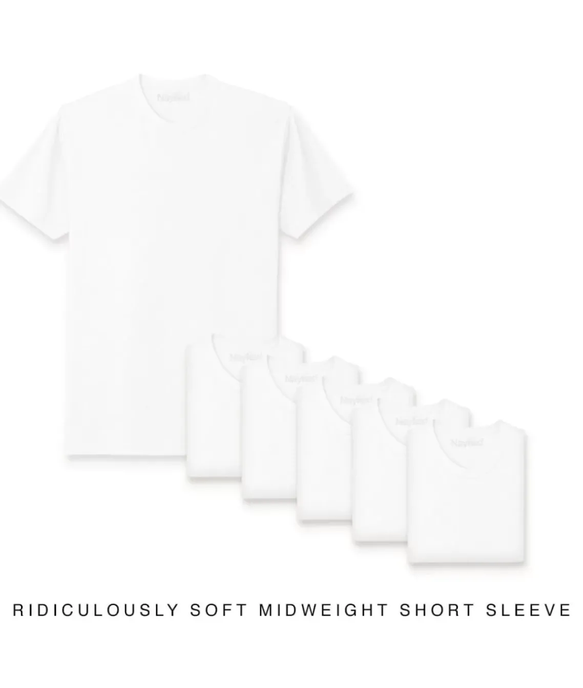Men'S 6Pk Ridiculously Soft Midweight Crew T-Shirt