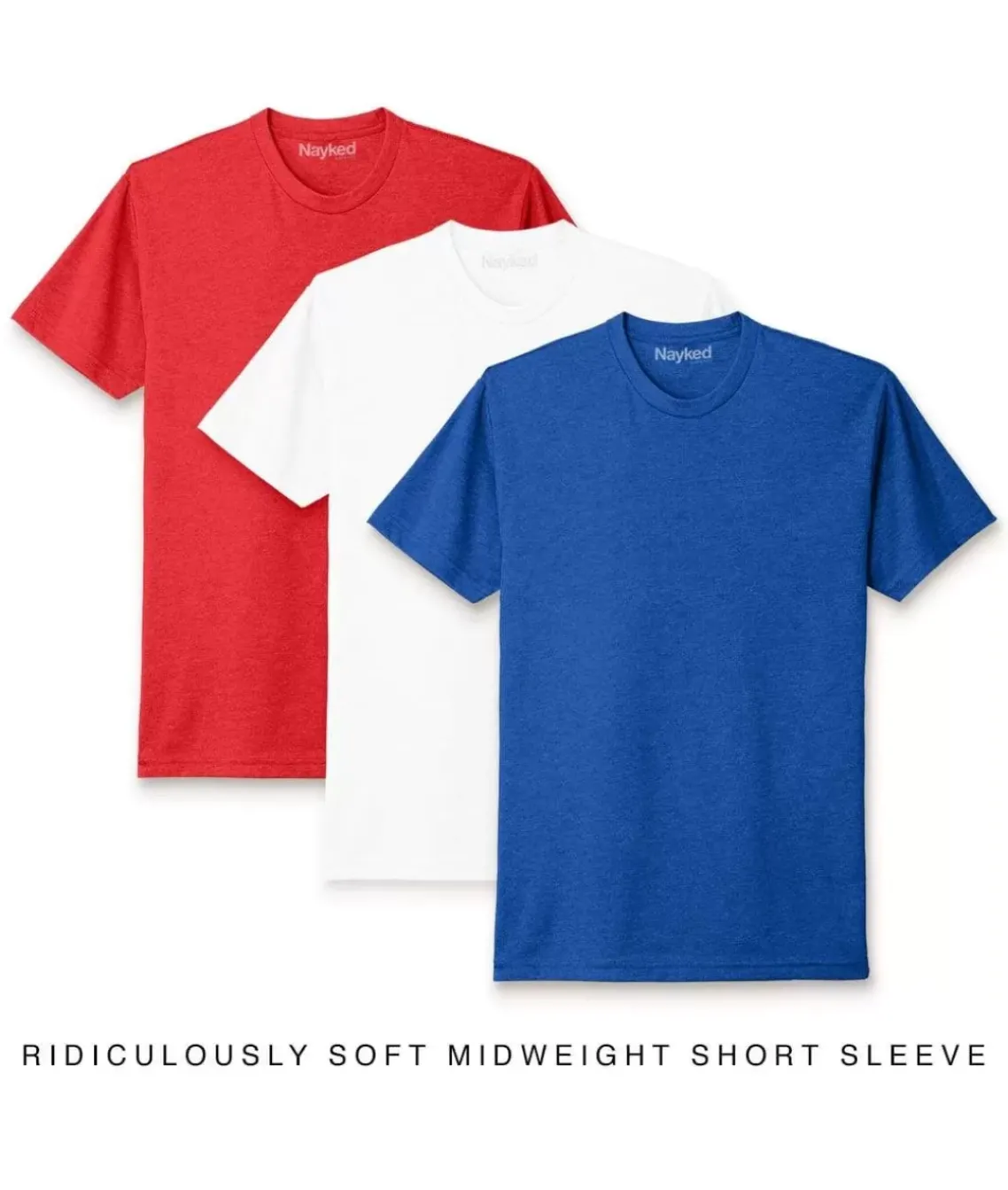 Men'S 3Pk Ridiculously Soft Midweight Crew T-Shirt Favorites