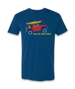 Men'S Ridiculously Soft 100% Cotton Graphic Tee | Take The Scenic Route