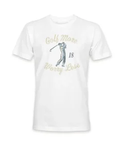 Men'S Ridiculously Soft Big Graphic T-Shirt | Golf More, Worry Less