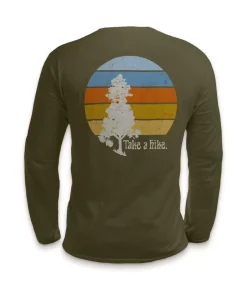 Men'S Ridiculously Soft Cotton Long Sleeve Graphic Tee | Take A Hike