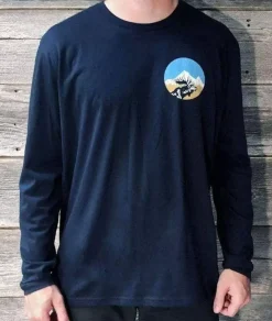 Men'S Ridiculously Soft Cotton Long Sleeve Graphic Tee | Pacific Northwest