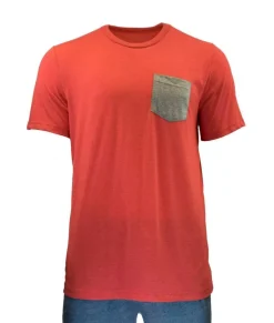 Men'S Ridiculously Soft Contrast Pocket Short Sleeve Crew Neck T-Shirt