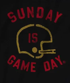 Men'S Ridiculously Soft Cotton Long Sleeve Graphic Tee | Sunday Is Game Day