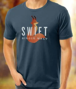 Men'S Ridiculously Soft Cotton Graphic Tee | Swift Single Malt