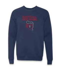 Men'S Ridiculously Soft Fleece Graphic Pullover Sweatshirt | Football And Beer