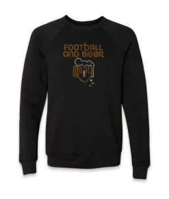 Men'S Ridiculously Soft Fleece Graphic Pullover Sweatshirt | Football And Beer