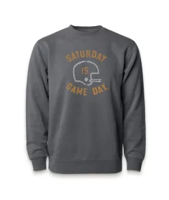 Men'S Ridiculously Soft Heavyweight Fleece Graphic Pullover Sweatshirt | Saturday Is Game Day