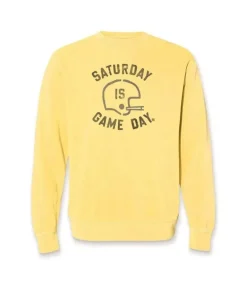 Men'S Ridiculously Soft Heavyweight Fleece Graphic Pullover Sweatshirt | Saturday Is Game Day