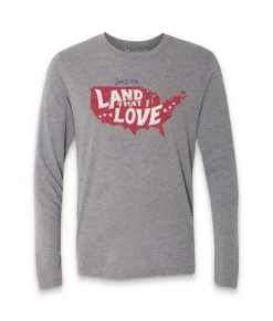 Men'S Ridiculously Soft Lightweight Long Sleeve Graphic Tee | Land That I Love