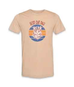 Men'S Ridiculously Soft Lightweight Graphic Tee | Best Cat Dad