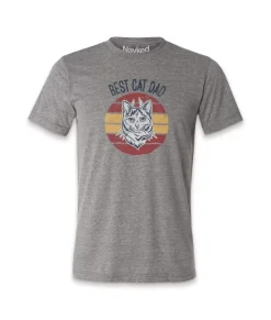 Men'S Ridiculously Soft Lightweight Graphic Tee | Best Cat Dad