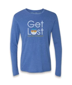 Men'S Ridiculously Soft Lightweight Long Sleeve Graphic Tee | Get Lost