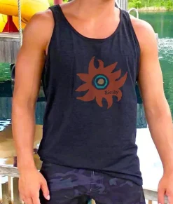 Men'S Ridiculously Soft Lightweight Graphic Tank | Sicily Sun