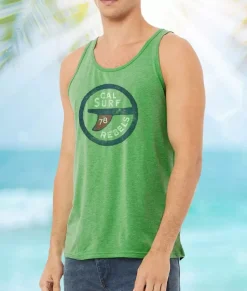 Men'S Ridiculously Soft Lightweight Graphic Tank Top | Surf Rebels