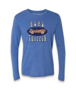 Men'S Ridiculously Soft Lightweight Long Sleeve Graphic Tee | Road Trippin