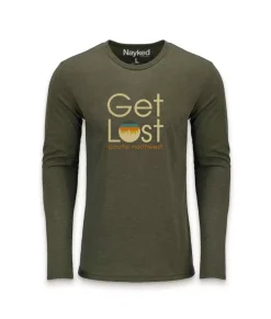 Men'S Ridiculously Soft Lightweight Long Sleeve Graphic Tee | Get Lost