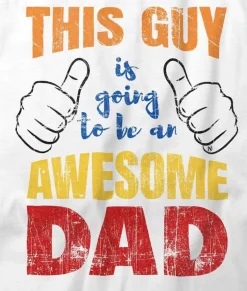 Men'S Ridiculously Soft Lightweight Graphic Tee | Awesome Dad-To-Be