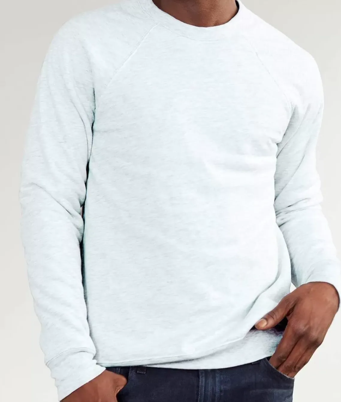 Men'S Ridiculously Soft Lightweight Heathered Fleece Pullover Sweatshirt