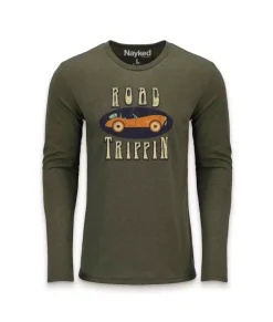 Men'S Ridiculously Soft Lightweight Long Sleeve Graphic Tee | Road Trippin