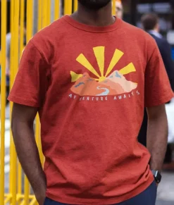 Men'S Ridiculously Soft Midweight Graphic Tee | Adventure Awaits